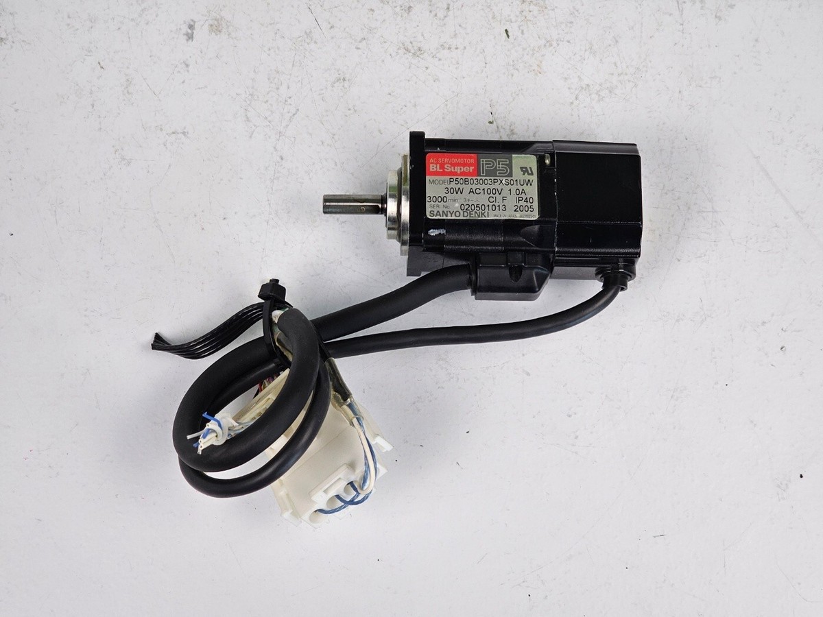 SANYO DENKI ac servo motor P50B03003PXS01UW | eBay