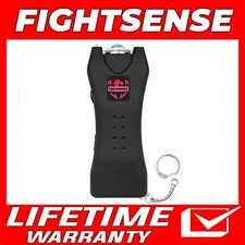 FIGHTSENSE Rechargeable Stun Gun 10 Mil Volts With Led Light Extremely Powerful