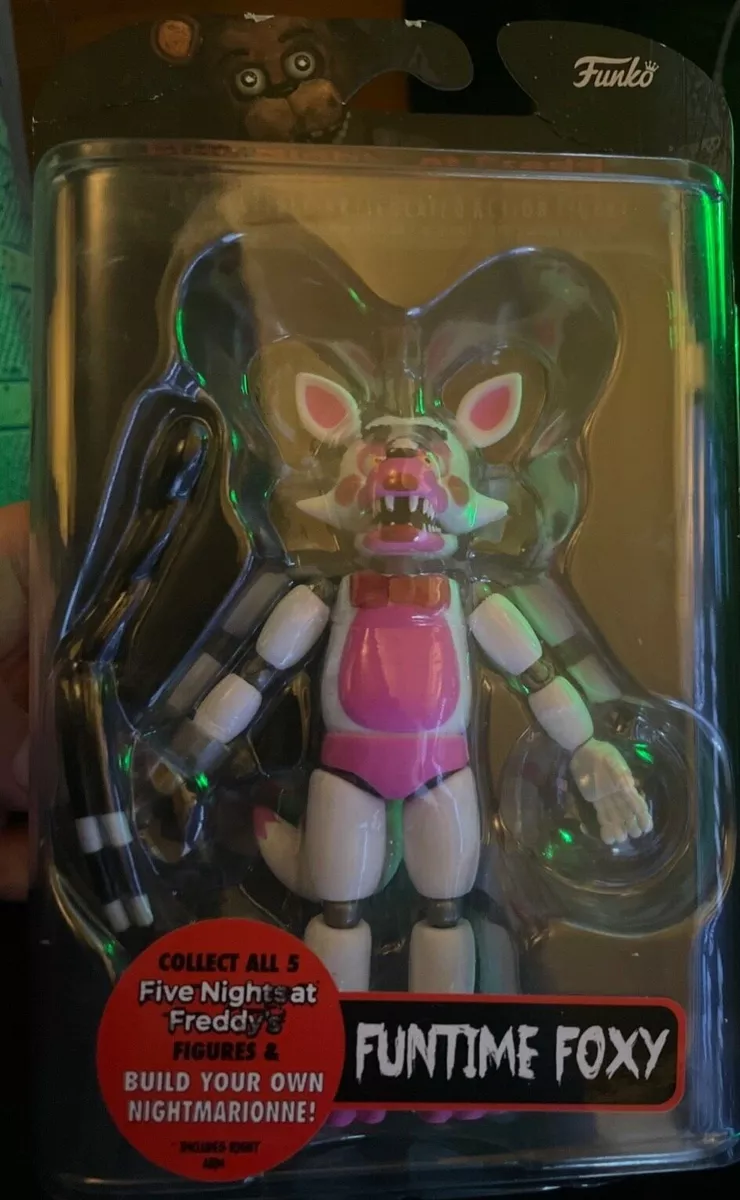 Five Nights at Freddy's Funtime Foxy Articulated Action Figure, 8.7 inch, Size: One size, Green