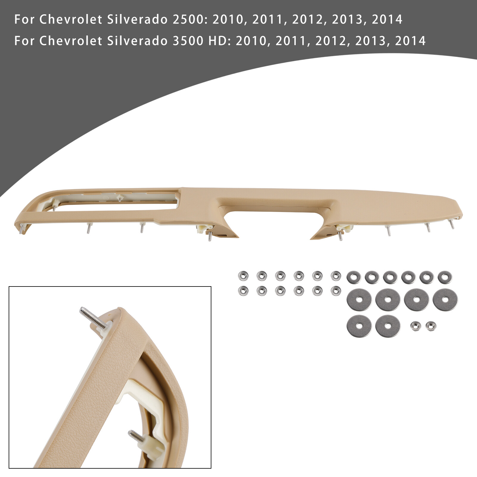 80995 Front Left Door Armrest Repair Kit Tan (27 inch) For Select Chevrolet/GMC
