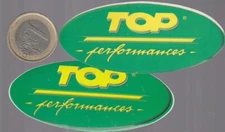 Autocollant. Moto. TOP PERFORMANCES lot de 2