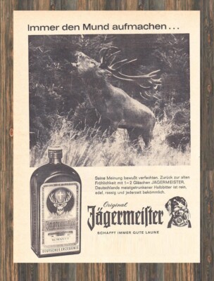 Jägermeister - Reklame Werbeanzeige Original-Werbung 1966 (2)