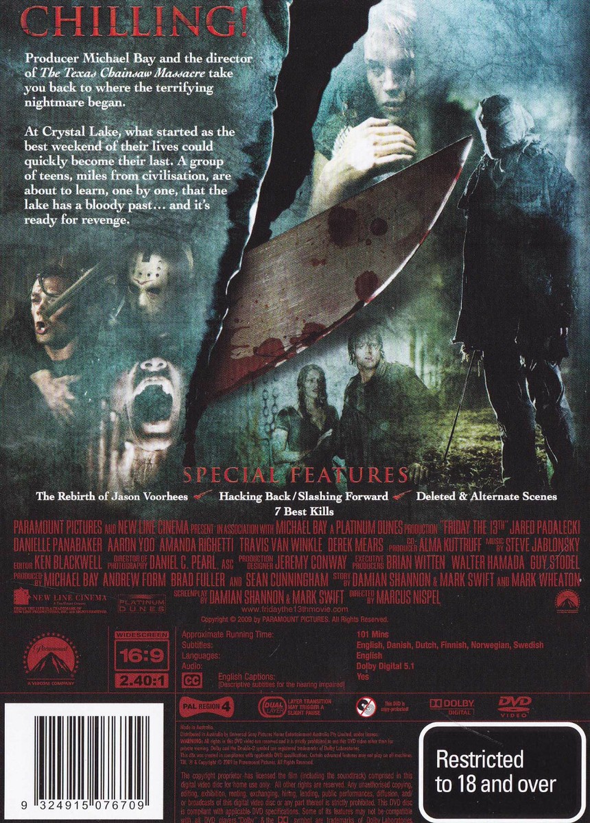 Friday the 13th-The Extended Cut : Part 12 (DVD, 2009) for