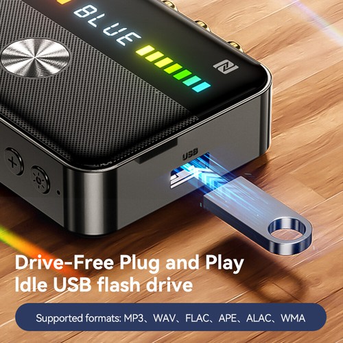 Drahtloser Bluetooth 5.3 Audiosender NFC Empfänger Stereo HiFi Adapter AUX - Afbeelding 11 van 13