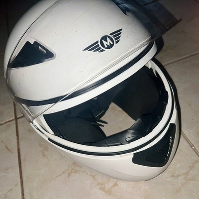 F19 MattWhite XS: Motorrad-Helm · Klapp-Helm Modular-Helm Flip-up Integral-Helm