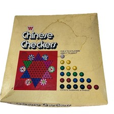 Vintage 1974 Whitman Chinese Checkers Game Board Marbles Classic Daily Game NT*