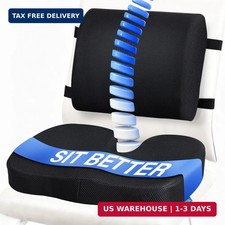 Seat Cushion Lumbar Support Pillow For Office Chair Car Wheelchair Memory Fo Seat Cushion Lumbar Support Pillow For Office Chair Car Wheelchair Memory Fo
