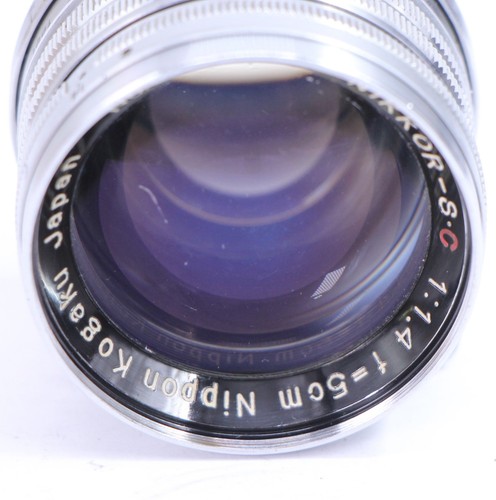 LTM Nikkor-S.C 5cm F1.4 Leica m39 lens Nippon Kogaku Nikon 1.5 feet distance - Picture 4 of 21