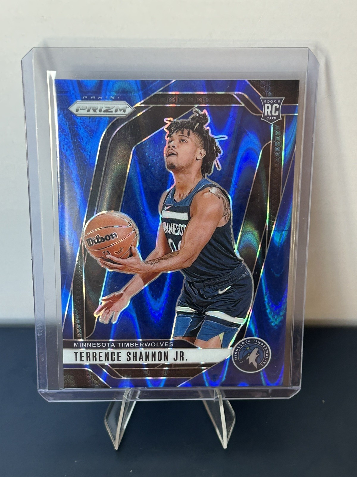 Terrence Shannon Jr. 2024-25 Panini Prizm - #224 Blue Seismic #/99 ROOKIE CARD