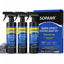 Sopami Ceramic Spray Coating, High Shine Car Wax, 3-in-1 Car Detailer