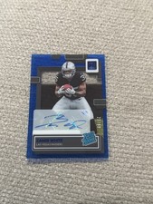 Zamir White 2022 Donruss Clearly Blue Auto Autograph #84 21/99