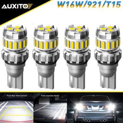 #ad 4pcs AUXITO 921 T15 912 LED Reverse Backup Light Bulbs 2400LM 6500K Super Bright $12.99