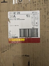 SQUARE D HOM120 HOMELINE 1 POLE 20 AMP 120/240V BREAKER LOT OF 100