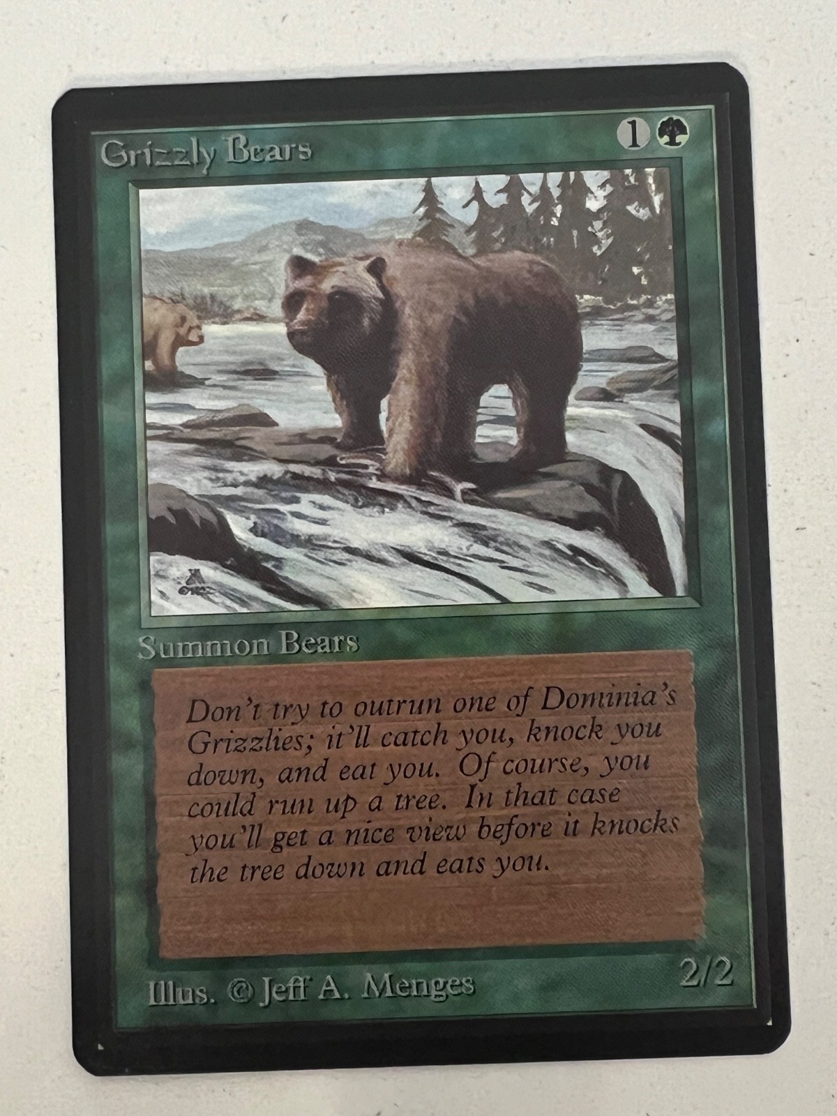 Magic the Gathering MTG Beta Grizzly Bears NM  (Beta Bob)