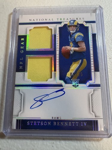 National Treasures Stetson Bennett IV 2023 RC Dual Patch Auto /25