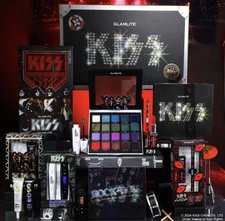 KISS X GLAMLITE FULL PR Box Collection W/Lenticular Motion Makeup Bag  BNIB