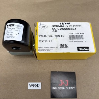 New Parker G-23 Solenoid Coil Assembly Part 77310 110-120V Warranty  
