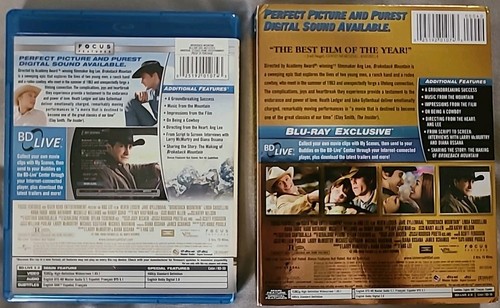 Brokeback Mountain (Blu-ray, 2010) With Academy Award Gold Slipcover Rare & OOP - Imagen 2 de 4