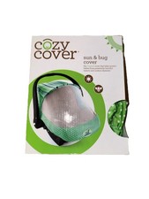 Cozy Cover Infant Car Seat Sun Bug Cover Green Polka Dot New