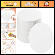 100 Sheets Round Microwave Kiln Papers 4.7" Insulation Ceramic Fiber for Glass F