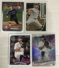 Shota Imanaga 2024 RC Lot (4) Topps All Star Game, BlackGold, 1989 & Chrome Star