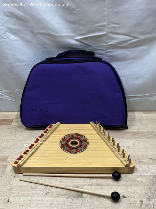 Hearth Song Melody Lap Harp 15-String Zither Handmade in Romania with Case