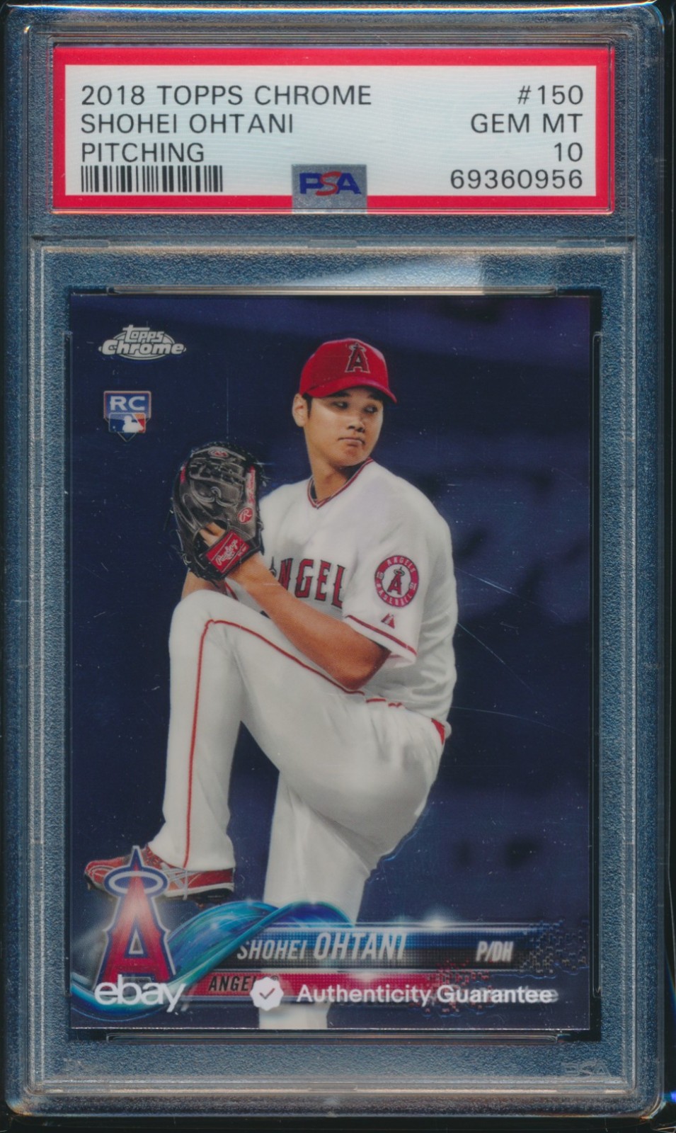 PSA 10 SHOHEI OHTANI/OTANI 2018 TOPPS CHROME PITCHING Rookie Card RC GEM MINT