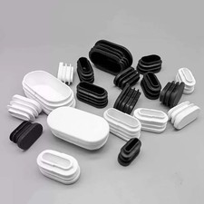 Oval Plastic End Caps Bungs Blanking Inserts Furniture Table Chair Feet Non-Slip