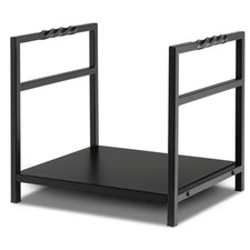 Firewood Log Rack with Solid Bottom Panel and Screw Thread Handle