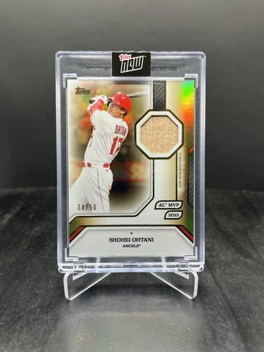 2025 Topps MLB MVP Shohei Ohtani 2023 AL MVP Relic Gold Foil 34/50 #10-R