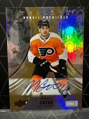 2022-23 Noah Cates AUTO RC ROOKIE PREMIERES LEVEL 1  #'d/449 UD Trilogy Flyers