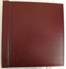 STANLEY GIBBONS "DEVON" PEGGED STAMP ALBUM C/W 28 PAGES OF ODD SWAZILAND STAMPS