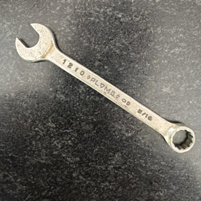 Vintage Plumb 5/16  Combination Wrench 12 Pts 1210 USA   Nice!