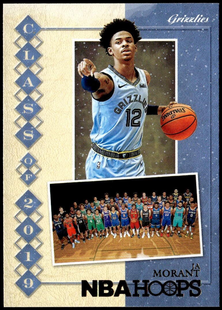 2019-20 Hoops #9 Ja Morant Class of 2019 Rookie E1