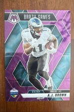 2025 Panini Mosaic - International Games A.J. Brown #266 Purple Scope Prizm