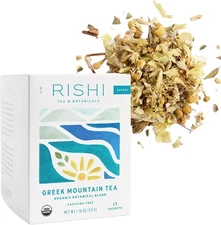 Rishi Tea Greek Mountain Tea Herbal Tea - Organic (Ikaria Tea)