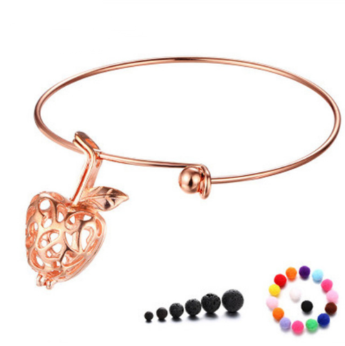 Volcanic Stone Essential Oil Diffuser Bracelet DIY Aromatherapy Jewelry for Men-image