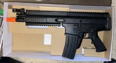 Cybergun FN Herstal SCAR-L Spring Airsoft Rifle 300 FPS Fold Stock NO REAR SIGHT