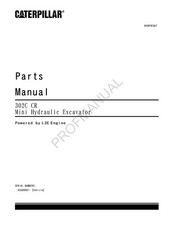Caterpillar Cat 302C CR Mini Hydraulic Excavator Parts Catalog Manual KSG0001