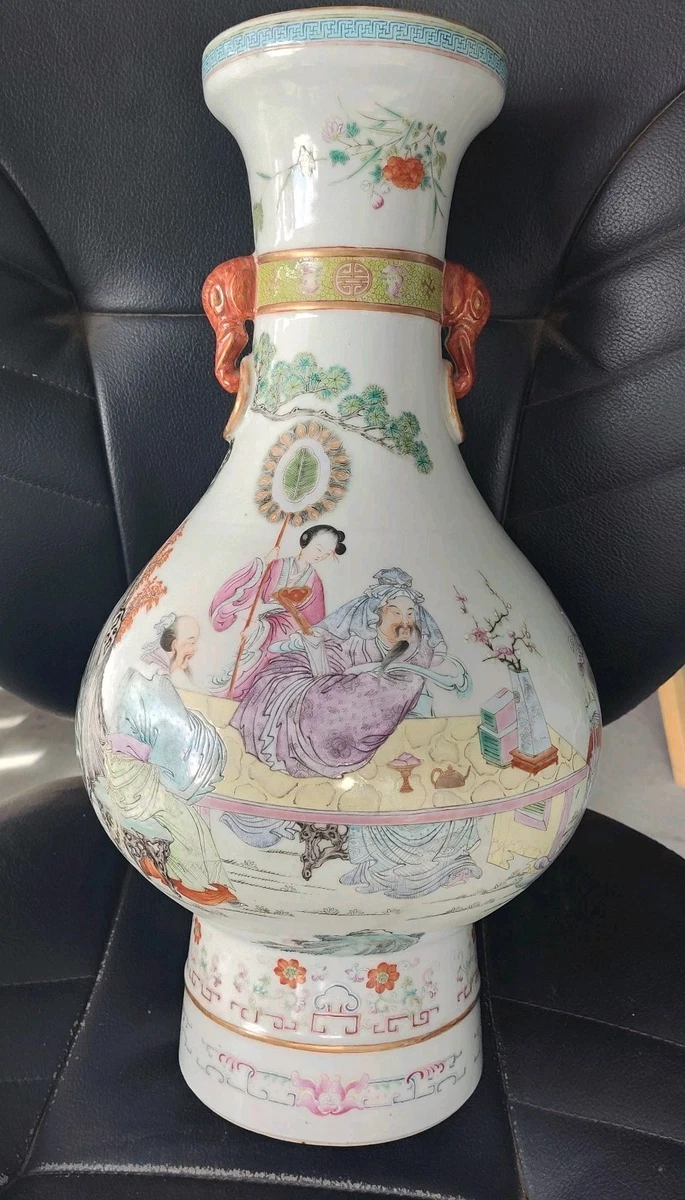 ♥値下げ！中国 白釉 花瓶 発掘品 カケあり 桐箱付き 出土品 骨董 古玩