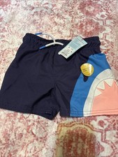 Cat & Jack Boys 2t Shark Easy On Easy Off Swim Trunks 