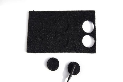 Rycote Undercovers, Black - 30 pieces+30 Stickies|Rycote