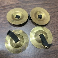 4PC Finger Cymbals  Zills Cymbals 2.1" Belly Dancing Music Instrument Japan