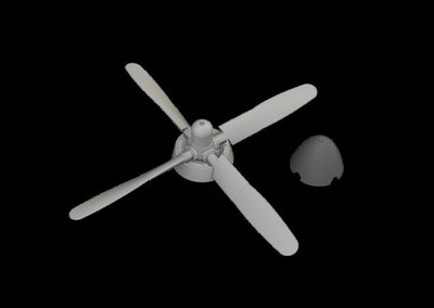 P-51D HAMILTON STANDARD PROPELLER PRINT 1/72 - Eduard 672361