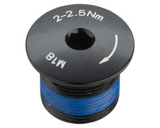 Promax Crank Spindle Fixing Bolt for 2-Piece Cranks Black  PX-CK13M18X1-BK 