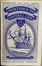 PORTSMOUTH v ARSENAL, 06/12/1958, DIVISION 1, EXCELLENT CONDITION