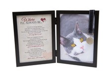 Where I'll Always Be Cat Memorial Photo Frame - Thoughtful Pet Memorial Gift ...
