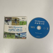 Nintendo Wii 2006 Sports Game W/Cardboard Sleeve & Tested Working w/ Manual