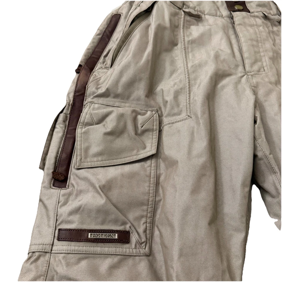 Holden Outerwear Ski Pants Womens Large Light Taupe Snowboard Cargo Bootcut - Image 4 of 4
