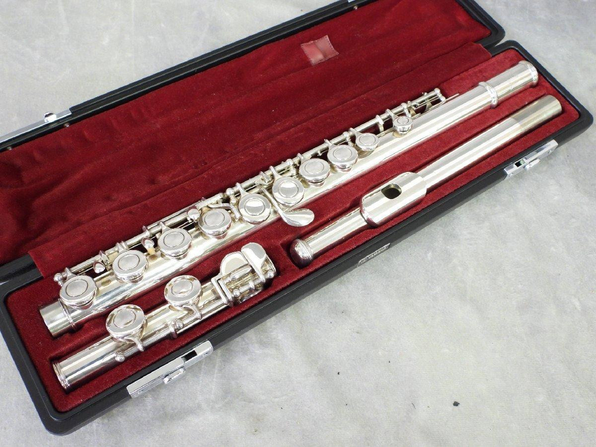 YAMAHA YFL 211S Includes CONCERT FLUTE Silver Plating Good YAMAHA YFL 211S Includes CONCERT FLUTE Silver Plating Good